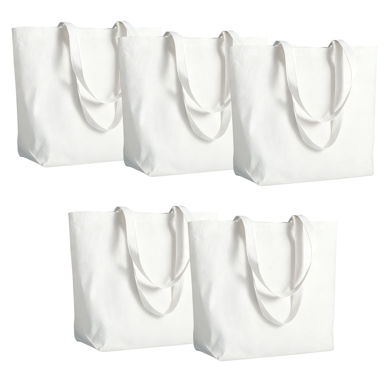 Tote Bag Sublimation - 대용량 승화 캔버스 토트백 5개 –