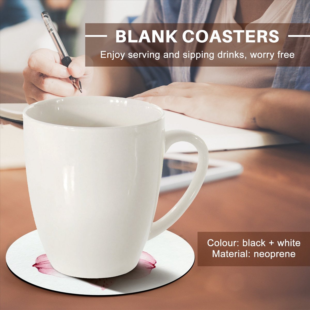 Coaster Sublimation Blank - KSOL 라운드 승화 블랭크 코스터 승화