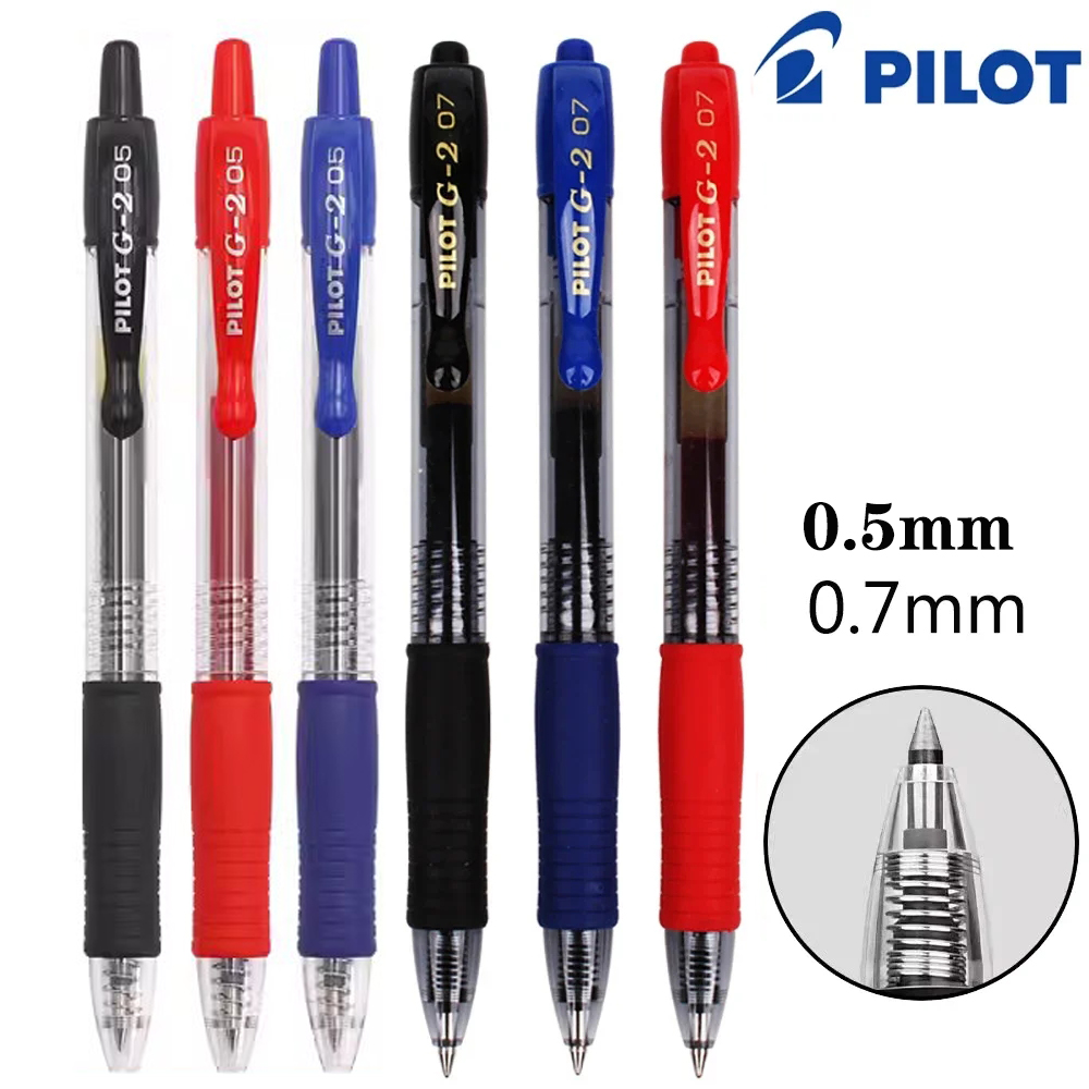 Pilot Pen G2 - 6pcs 일본 파일럿 젤 펜 BL-G2