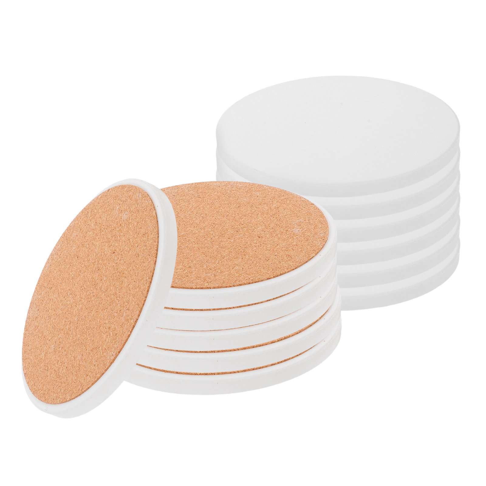 12개입 원형 세라믹 컵받침, 흰색 승화 인쇄용 블랭크 - Coaster Sublimation Blank 리뷰 및 가격