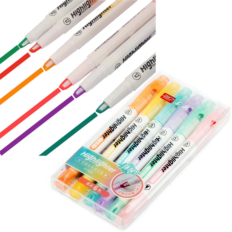 독특한 창 팁 하이라이터 펜, 더블 헤드 파스텔 컬러, - Stabilo Marker Boss 리뷰 및 가격